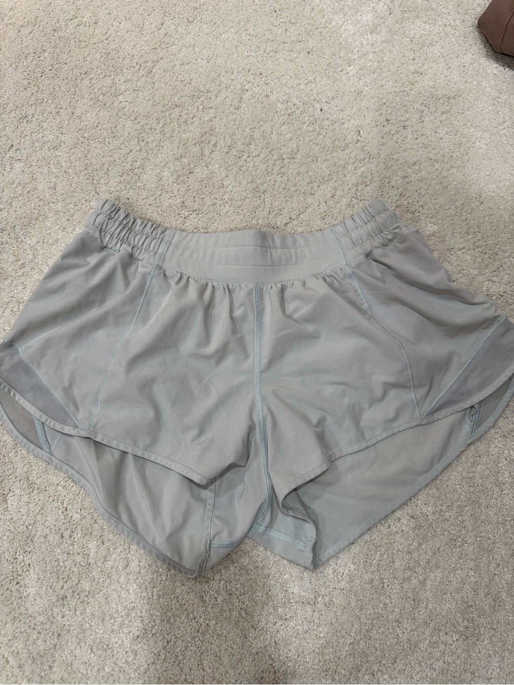 Lululemon Women’s Light Gray Athletic Running Shorts